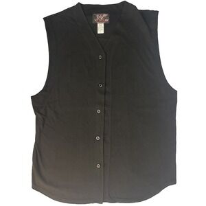 Vintage WWF Shirt Men's Large Black Mankind Vest 90's Wrestling Attitude‎ Era